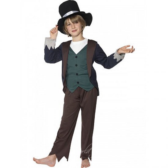 Dětský kostým Viktoriánský chudý chlapec M
