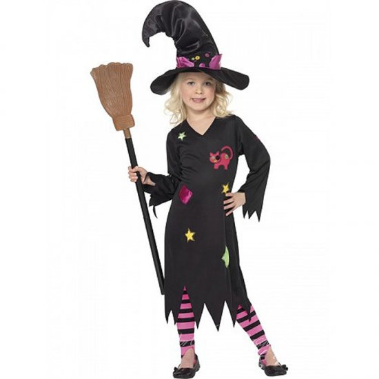 Dětský kostým malá čarodějnice M
