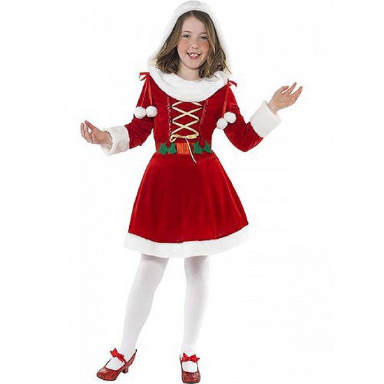 Dětský kostým malá Miss Santa S