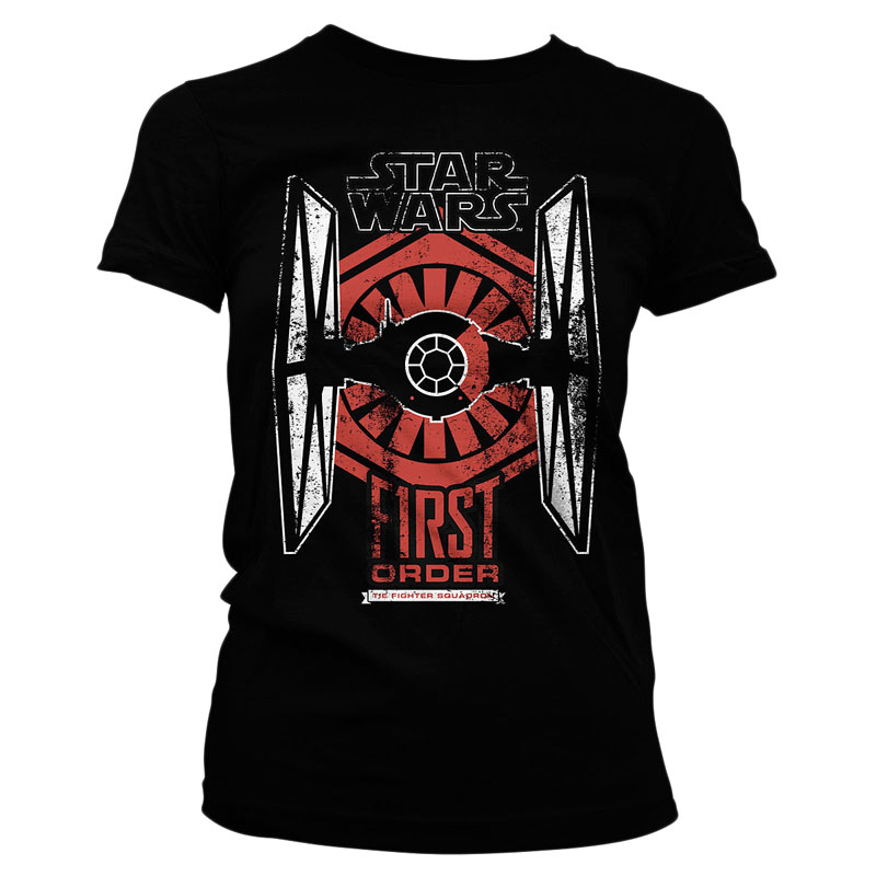 Černé dámské tričko Star Wars Episode VII First Order