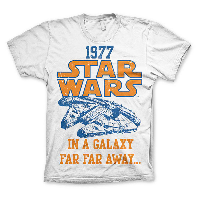 Bílé pánské tričko Star Wars 1977