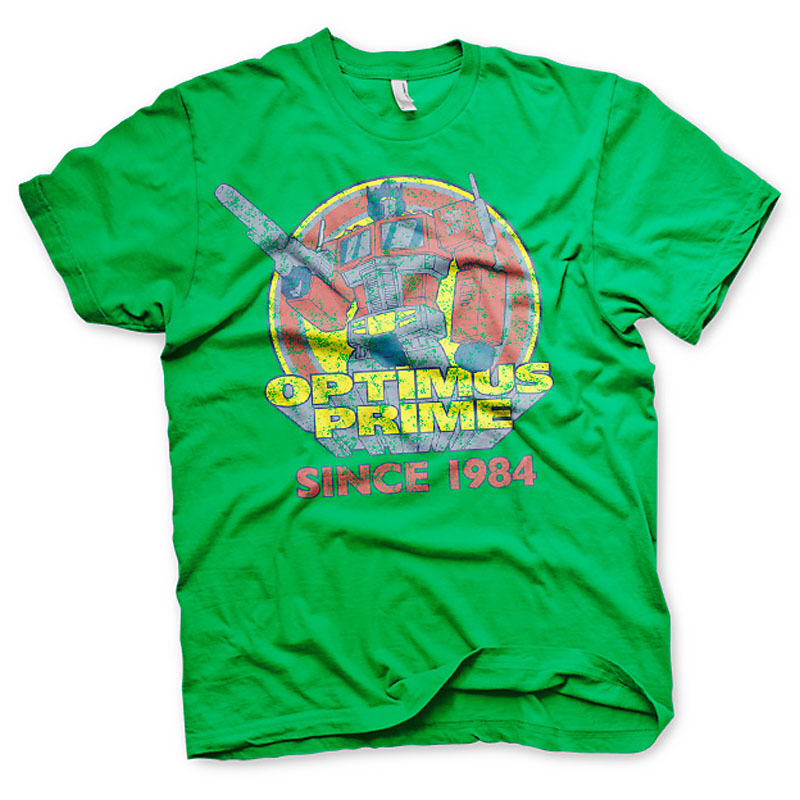 Tričko Transformers Optimus Prime Since 1984 Zelené