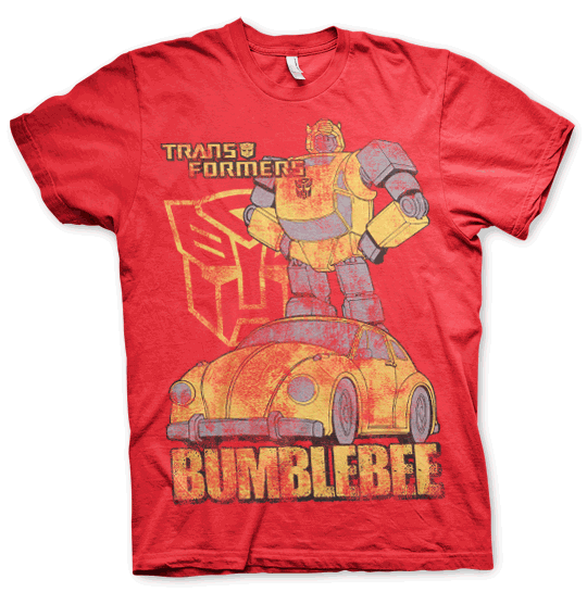 Transformers pánské tričko Bumblebee Distressed červené