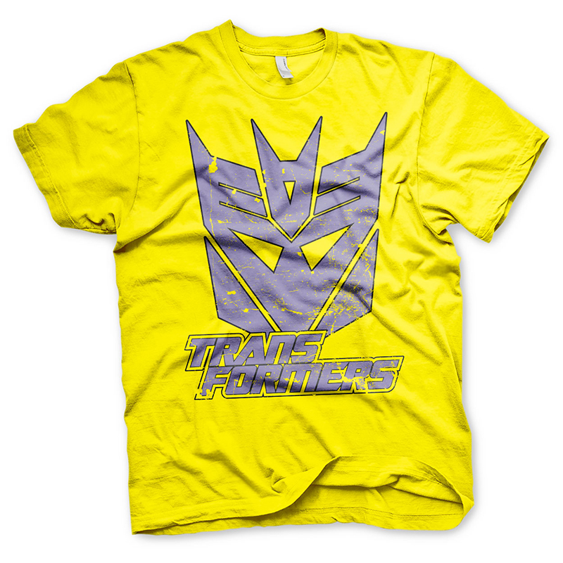 Transformers pánské tričko Retro Decepticon Žluté