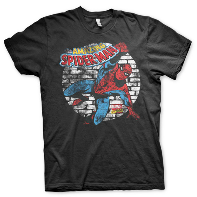 Marvel pánské tričko Distressed Spider-Man