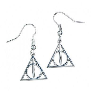 Harry Potter Deathly Hallows Naušnice (silver plated) - Kliknutím na obrázek zavřete