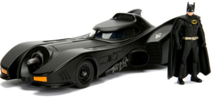 DC Comics kovový model 1/24 Batman 1989 Batmobile - Kliknutím na obrázek zavřete