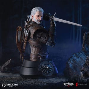 Witcher 3 Wild Hunt Bust Geralt 15 cm - Kliknutím na obrázek zavřete