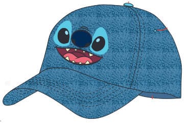 Lilo & Stitch Curved Bill Cap Stitch´s Face - Kliknutím na obrázek zavřete