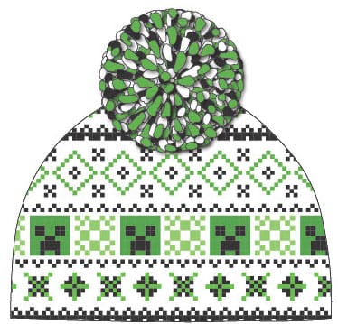 Minecraft Pom-Pom Beanie - Kliknutím na obrázek zavřete