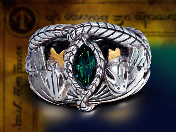 Lord of the Rings Ring Aragorn (Sterling Silver) Size 12 - Kliknutím na obrázek zavřete