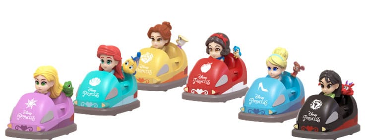 Disney Princess Zoom Hero Pullback Vehicles with Figures Assortm - Kliknutím na obrázek zavřete