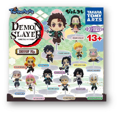 Demon Slayer: Kimetsu no Yaiba Twinchees mini figurky Hoppin' 5 - Kliknutím na obrázek zavřete