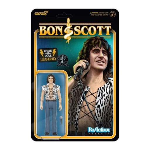 Bon Scott ReAction Akční figurka Wave 02 Bon Scott (Leopard Prin - Kliknutím na obrázek zavřete