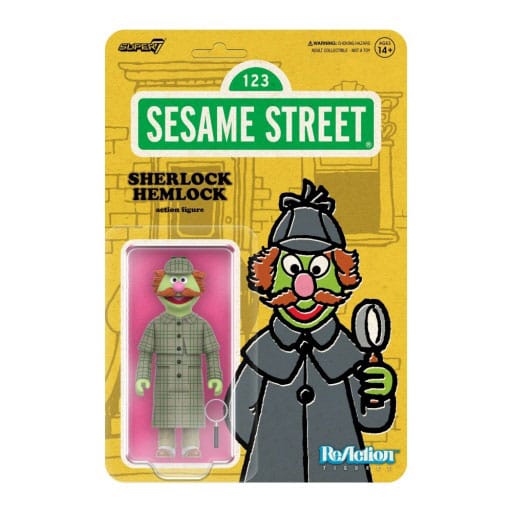 Sesame Street ReAction Akční figurka Wave 03 Sherlock Hemlock 10 - Kliknutím na obrázek zavřete