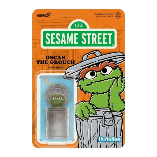 Sesame Street ReAction Akční figurka Wave 02 Oscar the Grouch 10 - Kliknutím na obrázek zavřete