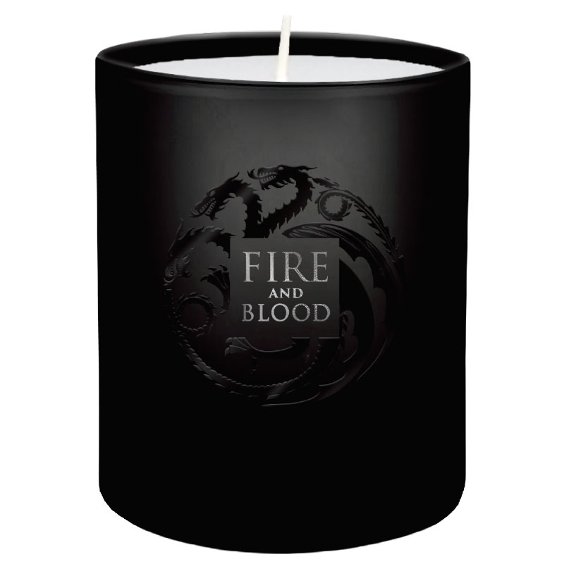 Game of Thrones svíčka pro dobrou náladu Fire and Blood 6 x 7 cm
