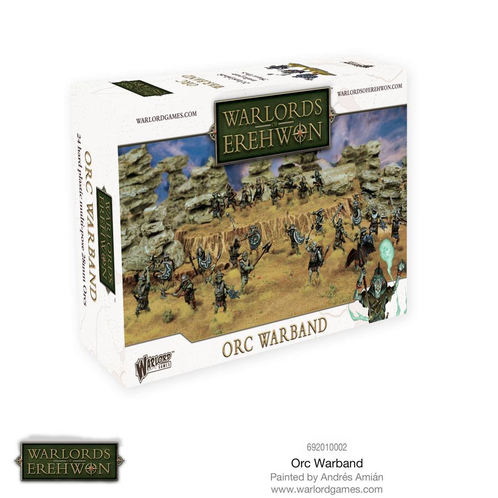 Warlords of Erehwon Miniatures Game herní rozšíření Set Orc Warb